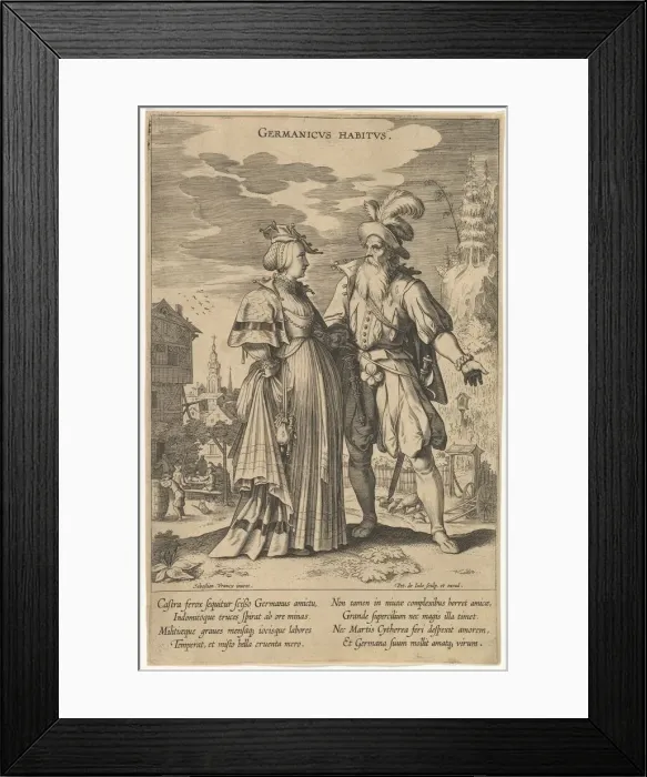 Framed Print : Germanicus Habitus, from Fashions of Different Nations. n. d. Creator: Pieter de Jode I Framed Print : Germanicus Habitus, from Fashions of Different Nations. n. d. Creator: Pieter de Jode I