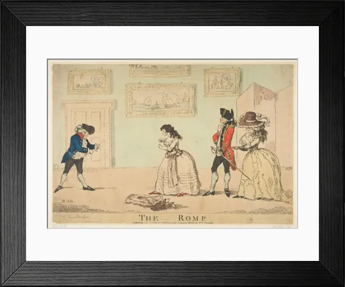 Framed Print : The Romp, January 3, 1786. Creator: R Rushworth Framed Print : The Romp, January 3, 1786. Creator: R Rushworth