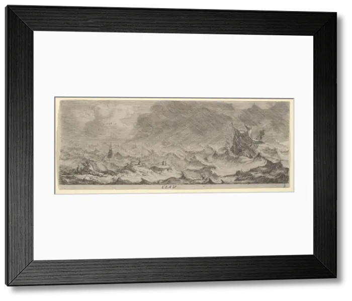 Framed Print : L Eau, from The Elements, 17th century. Creator: Reinier Zeeman Framed Print : L Eau, from The Elements, 17th century. Creator: Reinier Zeeman