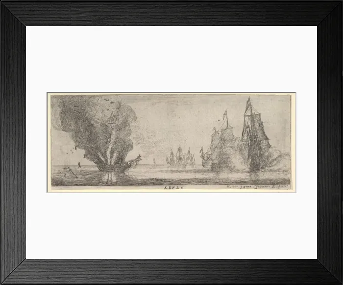 Framed Print : Le Feu, from The Elements, 17th century. Creator: Reinier Zeeman Framed Print : Le Feu, from The Elements, 17th century. Creator: Reinier Zeeman