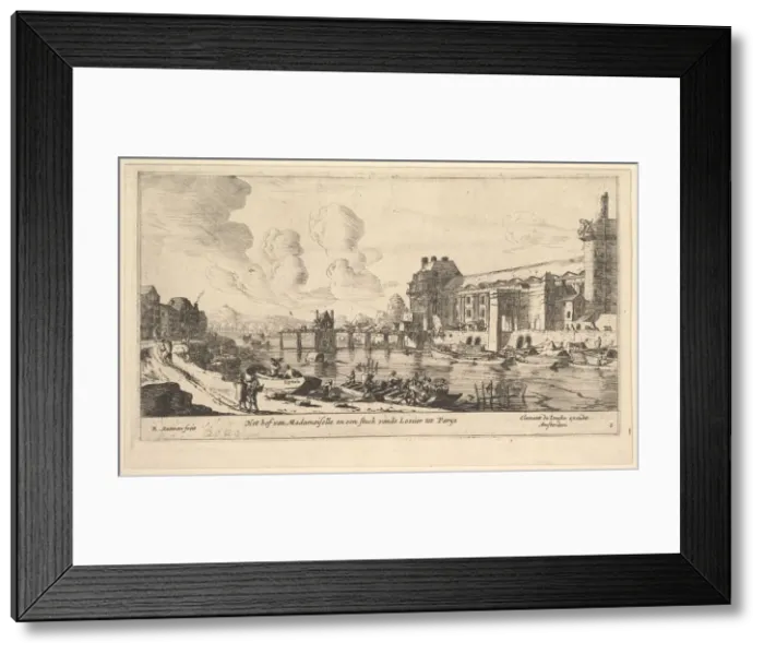 Framed Print : View of the Louvre and the Tuileries, from Views of Paris and Neighborhoods, plate 1 Framed Print : View of the Louvre and the Tuileries, from Views of Paris and Neighborhoods, plate 1