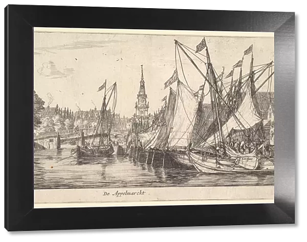 De Appelmarckt (The Apple Market), from Views in Amsterdam, plate 6, ca. 1659  /  62 (?)