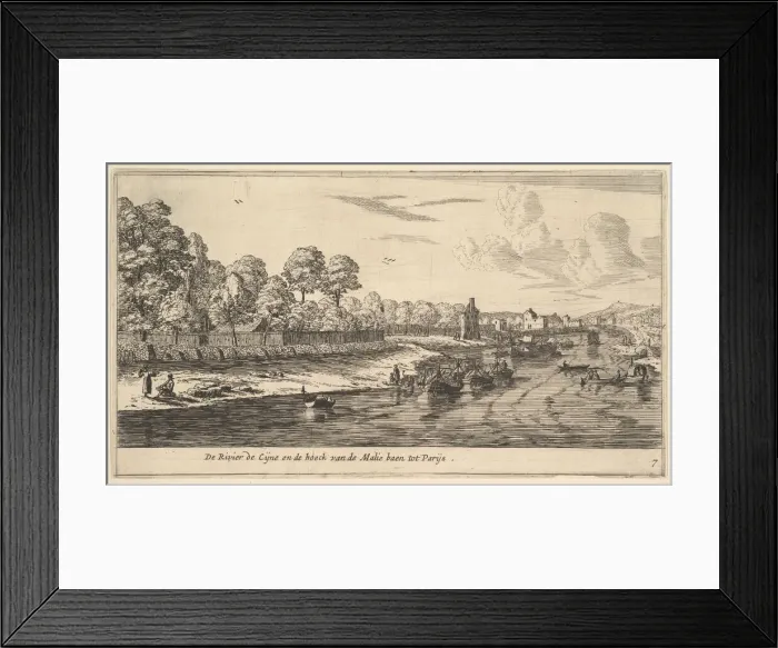 Framed Print : The River Seine at the Bend of the Mall, 17th century. Creator: Reinier Zeeman Framed Print : The River Seine at the Bend of the Mall, 17th century. Creator: Reinier Zeeman