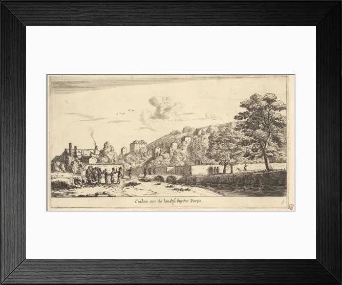 Framed Print : View of Chaillot in Paris, 17th century. Creator: Reinier Zeeman Framed Print : View of Chaillot in Paris, 17th century. Creator: Reinier Zeeman