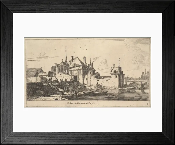 Framed Print : The Entrance Gate of St. Bernard in Paris, 17th century. Creator: Reinier Zeeman Framed Print : The Entrance Gate of St. Bernard in Paris, 17th century. Creator: Reinier Zeeman