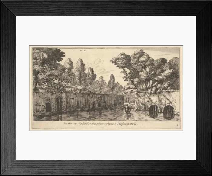 Framed Print : The Garden of M. de Nue Outside of the Suburb of S. Marceau near Paris, 17th century Framed Print : The Garden of M. de Nue Outside of the Suburb of S. Marceau near Paris, 17th century