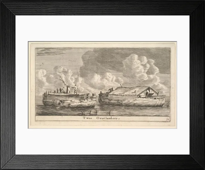 Framed Print : Twee Overlanders, 17th century. Creator: Reinier Zeeman Framed Print : Twee Overlanders, 17th century. Creator: Reinier Zeeman
