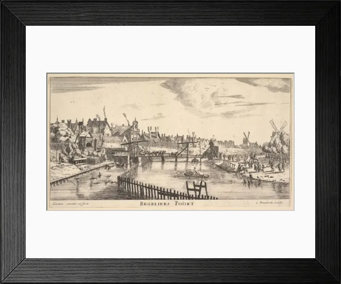 Framed Print : Regeliers Poort, mid-17th century. Creator: Reinier Zeeman Framed Print : Regeliers Poort, mid-17th century. Creator: Reinier Zeeman
