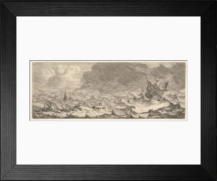 Framed Print : Water, from series The Four Elements, 17th century. Creator: Reinier Zeeman