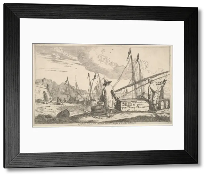 Framed Print : Title page, Quelque navieres deisseigner & graver par Remy Zeeman, 1652 Framed Print : Title page, Quelque navieres deisseigner & graver par Remy Zeeman, 1652