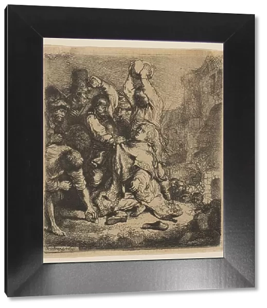 The Stoning of St. Stephen, 1635. Creator: Rembrandt Harmensz van Rijn
