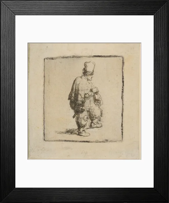Framed Print : Polander Standing with Arms Folded, 1630-40. Creator: Rembrandt Harmensz van Rijn Framed Print : Polander Standing with Arms Folded, 1630-40. Creator: Rembrandt Harmensz van Rijn