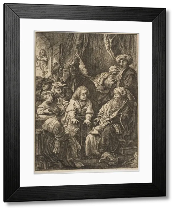 Framed Print : Joseph Telling His Dreams (reverse copy). n. d. Creator: Unknown Framed Print : Joseph Telling His Dreams (reverse copy). n. d. Creator: Unknown