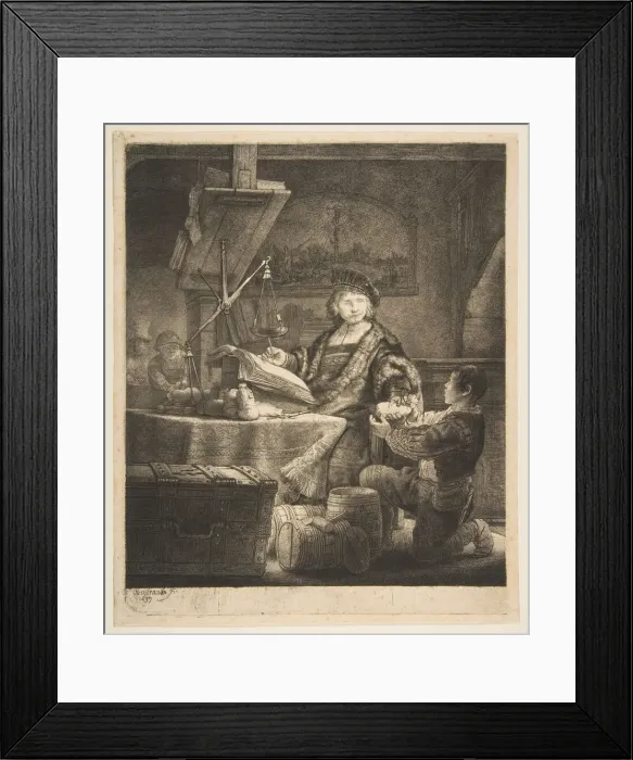 Framed Print : Jan Uytenbogaert (The Gold Weigher), 1639. Creator: Rembrandt Harmensz van Rijn Framed Print : Jan Uytenbogaert (The Gold Weigher), 1639. Creator: Rembrandt Harmensz van Rijn