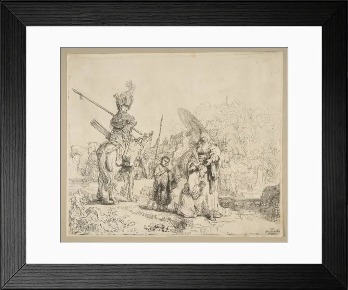 Framed Print : The Baptism of The Eunuch, 1641. Creator: Rembrandt Harmensz van Rijn Framed Print : The Baptism of The Eunuch, 1641. Creator: Rembrandt Harmensz van Rijn