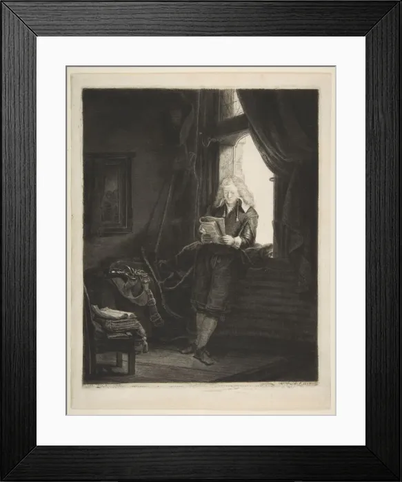 Framed Print : Jan Six, 1647. Creator: Rembrandt Harmensz van Rijn Framed Print : Jan Six, 1647. Creator: Rembrandt Harmensz van Rijn