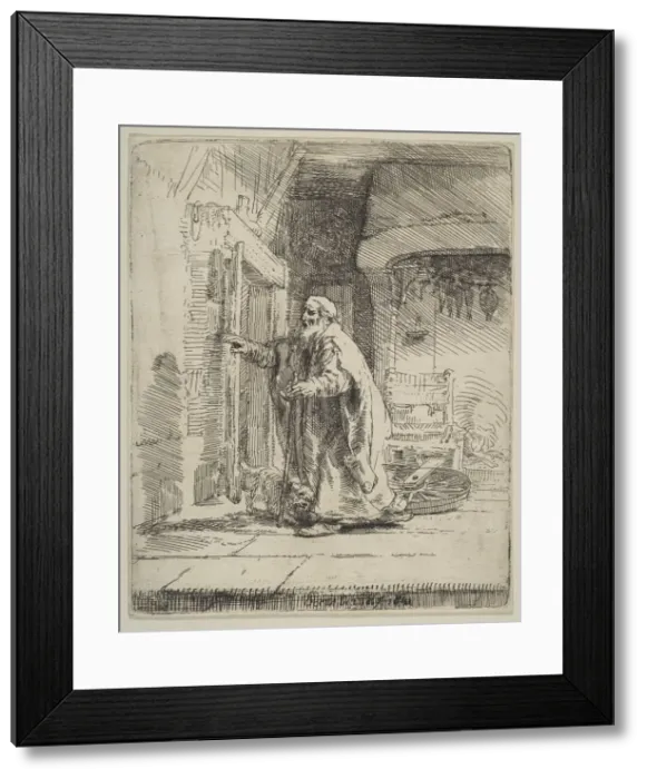 Framed Print : The Blindness of Tobit, 1651. Creator: Rembrandt Harmensz van Rijn Framed Print : The Blindness of Tobit, 1651. Creator: Rembrandt Harmensz van Rijn
