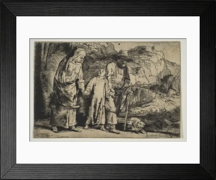 Framed Print : Christ between his Parents, Returning from the Temple, 1654 Framed Print : Christ between his Parents, Returning from the Temple, 1654