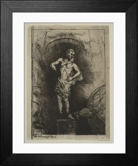 Framed Print : The Image Seen by Nebuchadnezzar, 1655. Creator: Rembrandt Harmensz van Rijn Framed Print : The Image Seen by Nebuchadnezzar, 1655. Creator: Rembrandt Harmensz van Rijn