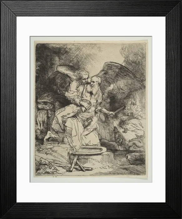 Framed Print : Abrahams Sacrifice, 1655. Creator: Rembrandt Harmensz van Rijn Framed Print : Abrahams Sacrifice, 1655. Creator: Rembrandt Harmensz van Rijn