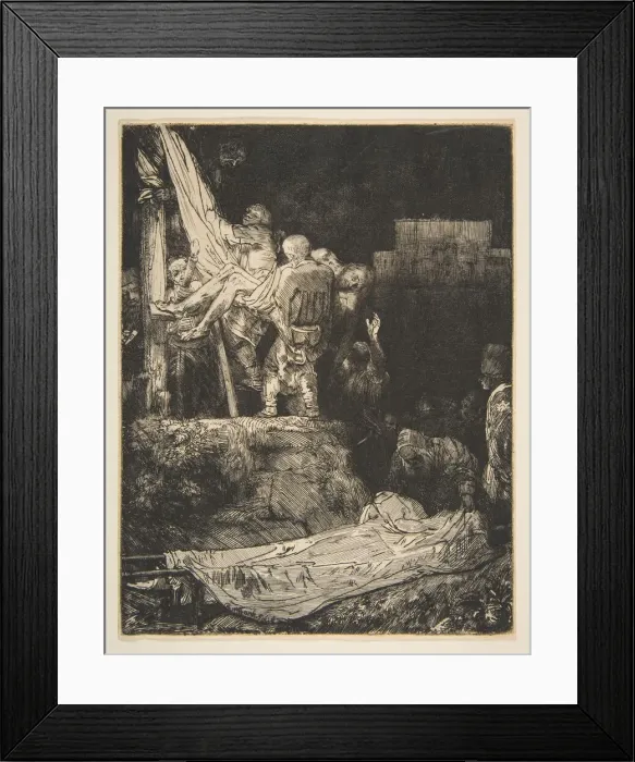 Framed Print : Descent from the Cross by Torchlight, 1654. Creator: Rembrandt Harmensz van Rijn Framed Print : Descent from the Cross by Torchlight, 1654. Creator: Rembrandt Harmensz van Rijn