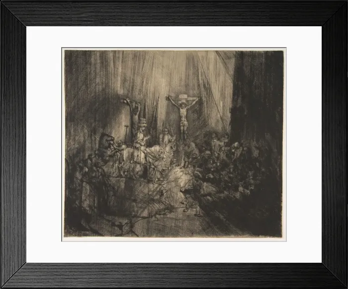 Framed Print : Christ Crucified between the Two Thieves: The Three Crosses, ca. 1660 Framed Print : Christ Crucified between the Two Thieves: The Three Crosses, ca. 1660