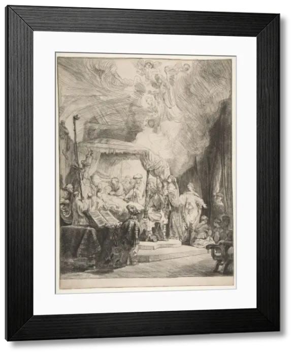 Framed Print : The Death of the Virgin, 1639. Creator: Rembrandt Harmensz van Rijn Framed Print : The Death of the Virgin, 1639. Creator: Rembrandt Harmensz van Rijn