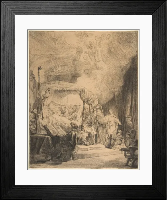 Framed Print : The Death of the Virgin, 1639. Creator: Rembrandt Harmensz van Rijn Framed Print : The Death of the Virgin, 1639. Creator: Rembrandt Harmensz van Rijn