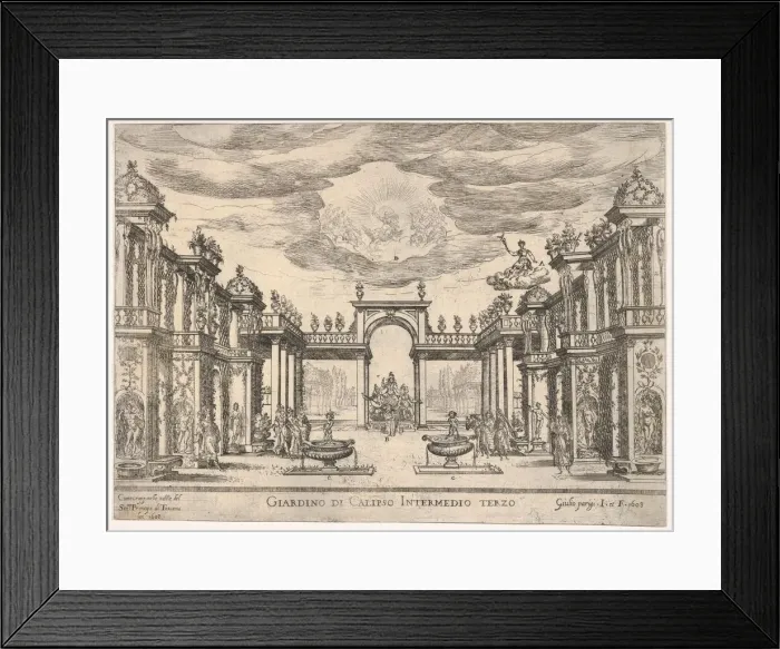 Framed Print : Sixth interlude: garden of Calypso (Intermedio sesto: giardino di Calipso) Framed Print : Sixth interlude: garden of Calypso (Intermedio sesto: giardino di Calipso)