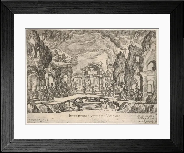 Framed Print : Fifth Interlude: Vulcan (Intermedio quinto di Volcano), from the series Seven Framed Print : Fifth Interlude: Vulcan (Intermedio quinto di Volcano), from the series Seven