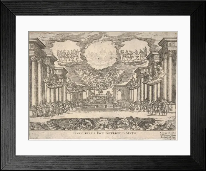 Framed Print : Sixth interlude: temple of peace (Intermedio sesto: tempio della pace) Framed Print : Sixth interlude: temple of peace (Intermedio sesto: tempio della pace)