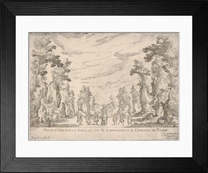 Framed Print : View of the scene in which is represented the Judgment of Paris Framed Print : View of the scene in which is represented the Judgment of Paris