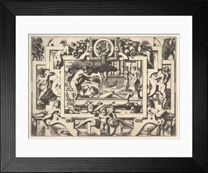 Framed Print : Medea Pours a Magic Potion over Jason (Le roi Aeson tant caduque et ché Framed Print : Medea Pours a Magic Potion over Jason (Le roi Aeson tant caduque et ché