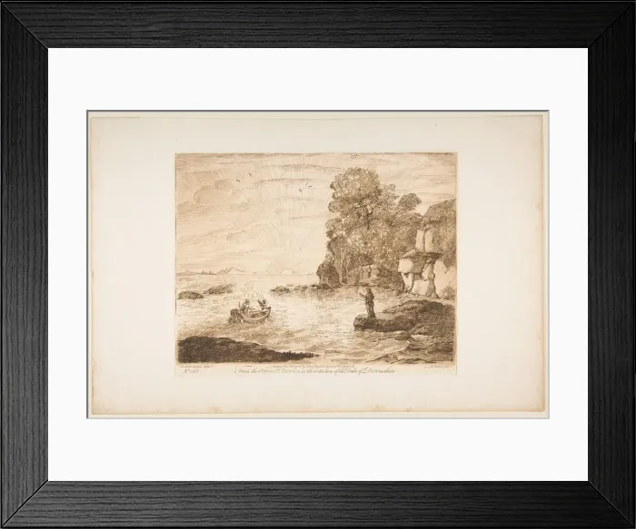 Framed Print : Christ Summoning Peter and Andrew, 1776. Creator: Richard Earlom Framed Print : Christ Summoning Peter and Andrew, 1776. Creator: Richard Earlom