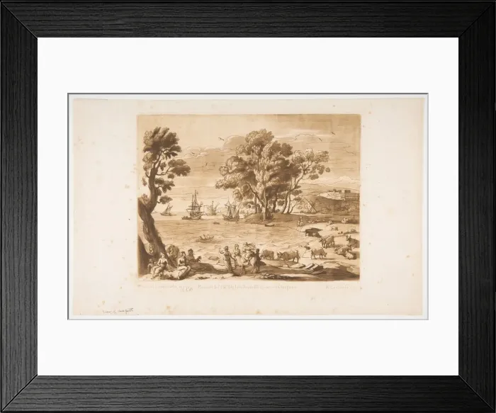 Framed Print : Rape of Europa, 1776. Creator: Richard Earlom Framed Print : Rape of Europa, 1776. Creator: Richard Earlom