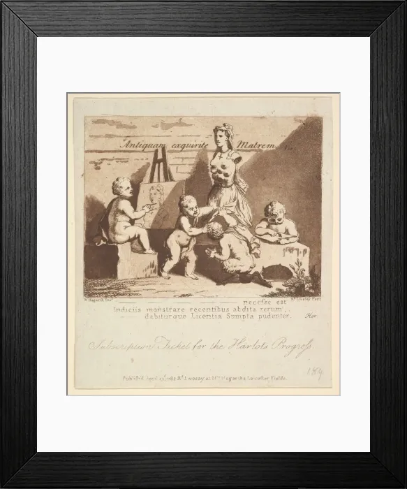 Framed Print : Boys Peeping at Nature, 1782. Creator: Richard Livesay Framed Print : Boys Peeping at Nature, 1782. Creator: Richard Livesay
