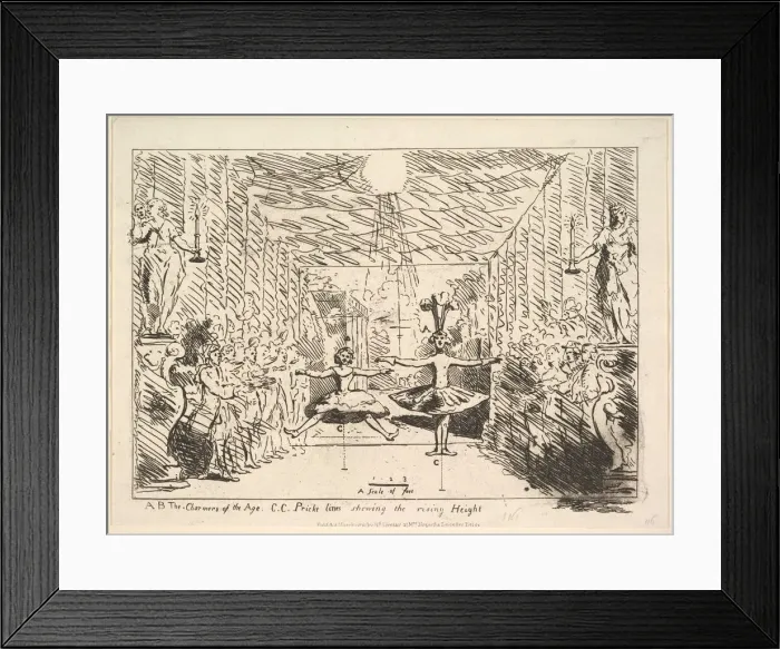 Framed Print : The Charmers of the Age, March 1, 1782. Creator: Richard Livesay Framed Print : The Charmers of the Age, March 1, 1782. Creator: Richard Livesay