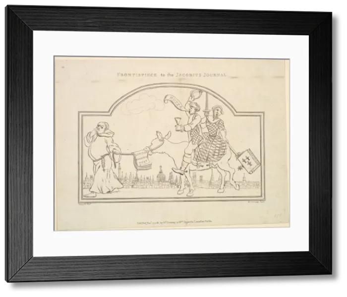 Framed Print : Frontispiece to The Jacobites Journal, November 27, 1781 Framed Print : Frontispiece to The Jacobites Journal, November 27, 1781