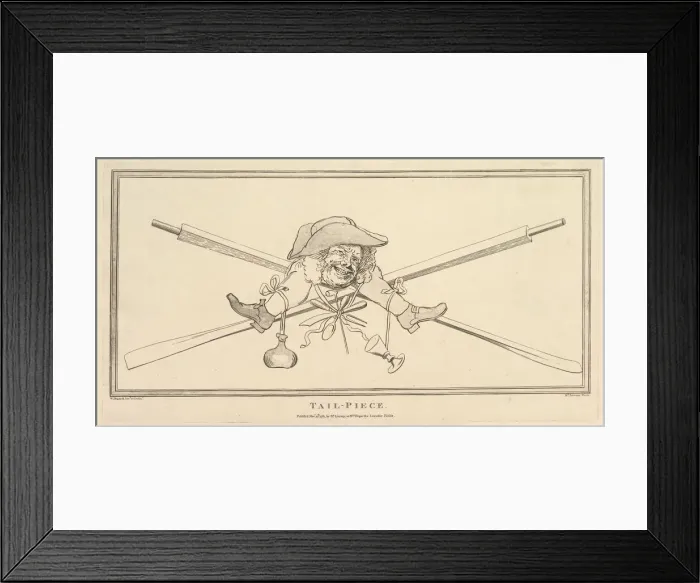 Framed Print : Tail-Piece, November 27, 1781. Creator: Richard Livesay Framed Print : Tail-Piece, November 27, 1781. Creator: Richard Livesay