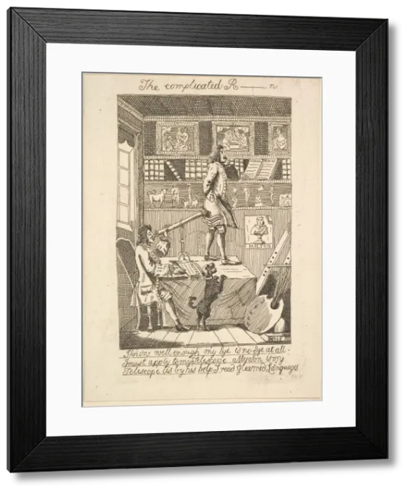 Framed Print : The Complicated R_____n, 1794 (?). Creator: Probably etched by Richard Livesay (British Framed Print : The Complicated R_____n, 1794 (?). Creator: Probably etched by Richard Livesay (British