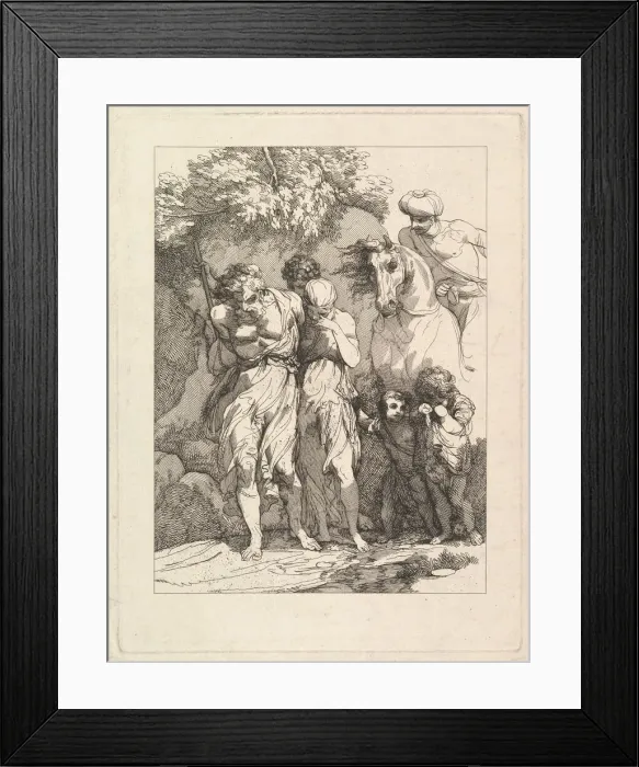 Framed Print : A Captive Family, ca. 1783. Creator: Robert Blyth