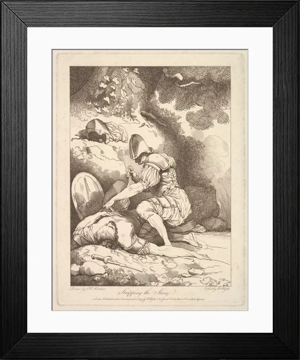 Framed Print : Stripping the Slain, November 15, 1779. Creator: Robert Blyth Framed Print : Stripping the Slain, November 15, 1779. Creator: Robert Blyth