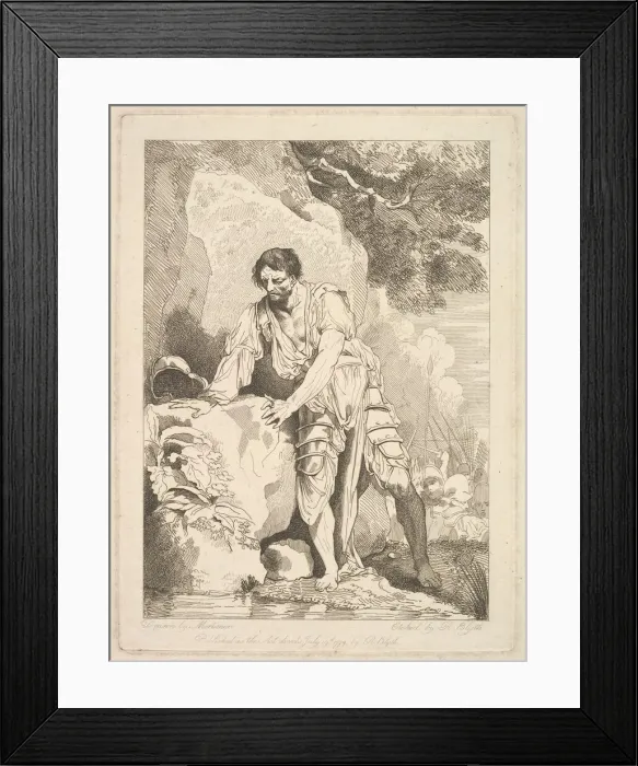 Framed Print : Retiring Wounded from Battle, July 19, 1779. Creator: Robert Blyth Framed Print : Retiring Wounded from Battle, July 19, 1779. Creator: Robert Blyth