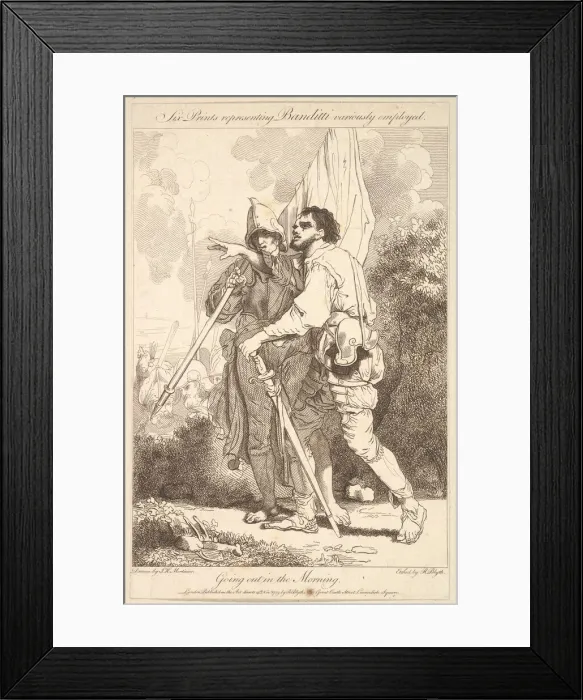 Framed Print : Going Out in the Morning, November 15, 1779. Creator: Robert Blyth Framed Print : Going Out in the Morning, November 15, 1779. Creator: Robert Blyth