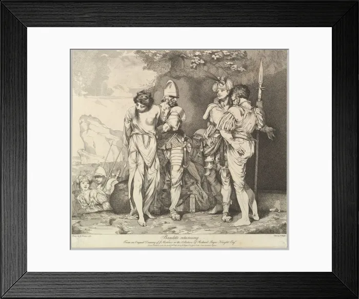 Framed Print : Banditti Returning, November 9, 1780. Creator: Robert Blyth Framed Print : Banditti Returning, November 9, 1780. Creator: Robert Blyth