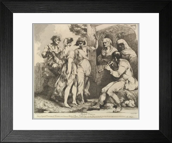 Framed Print : Rustick Dancers, November 9, 1780. Creator: Robert Blyth Framed Print : Rustick Dancers, November 9, 1780. Creator: Robert Blyth