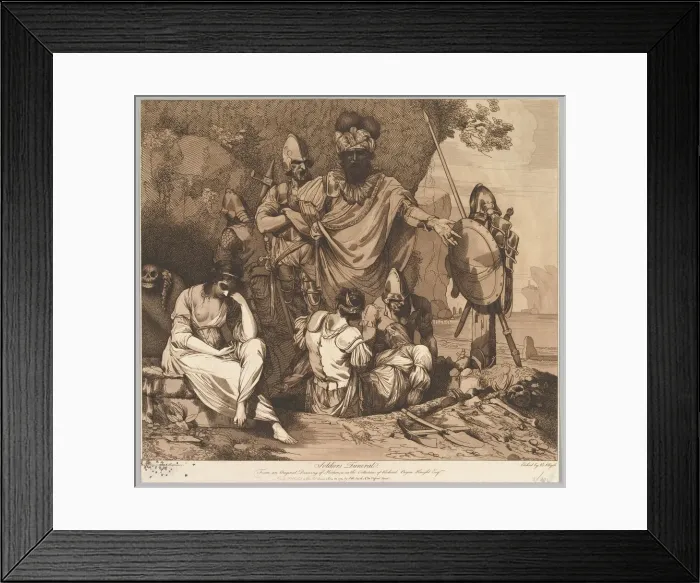 Framed Print : Soldiers Funeral (from The Life and Death of a Soldier), May 1, 1781 Framed Print : Soldiers Funeral (from The Life and Death of a Soldier), May 1, 1781