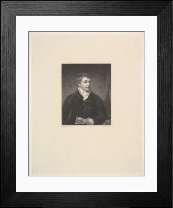 Framed Print : Portrait of Robert Grave, Printseller, 1827. Creator: Robert Graves Framed Print : Portrait of Robert Grave, Printseller, 1827. Creator: Robert Graves