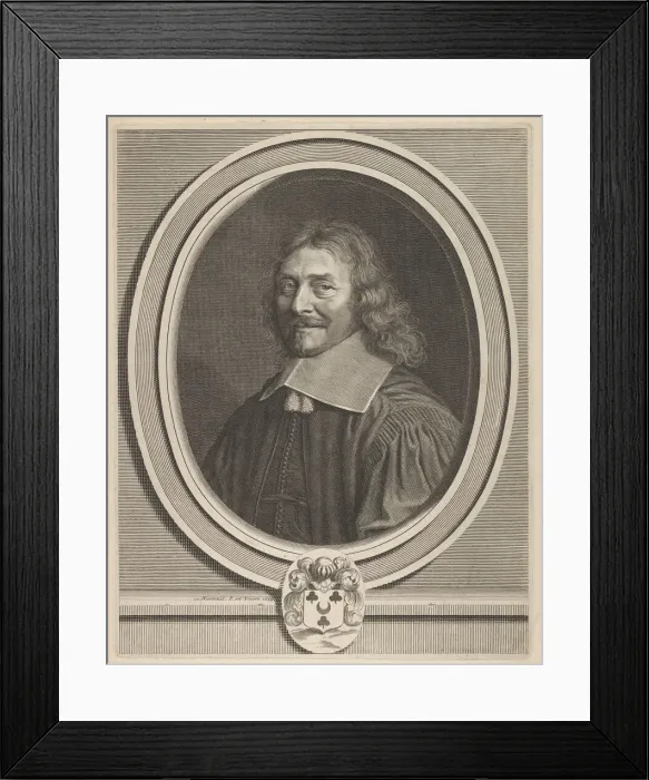 Framed Print : Simon Dreux d Aubray, 1658. Creator: Robert Nanteuil Framed Print : Simon Dreux d Aubray, 1658. Creator: Robert Nanteuil