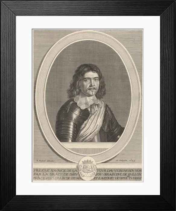 Framed Print : Frederic-Maurice de la Tour d Auvergne, duc de Bouillon, 1649 Framed Print : Frederic-Maurice de la Tour d Auvergne, duc de Bouillon, 1649
